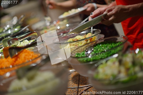 Image of buffet food