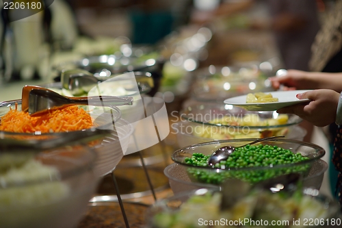 Image of buffet food