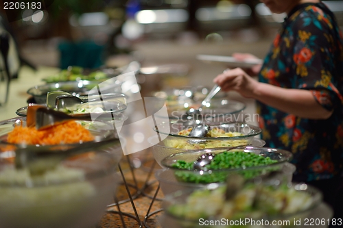 Image of buffet food