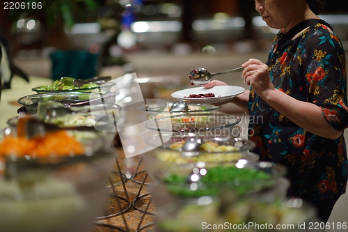 Image of buffet food