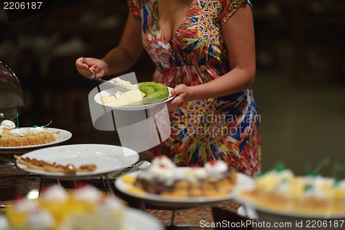 Image of buffet food