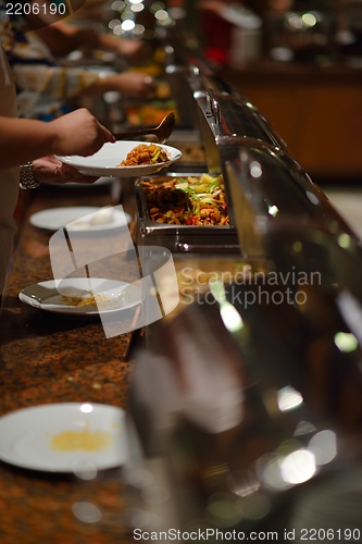 Image of buffet food