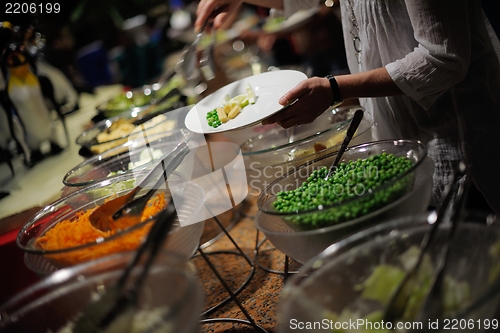 Image of buffet food