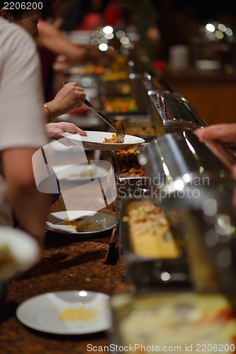 Image of buffet food