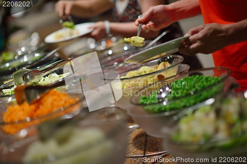 Image of buffet food