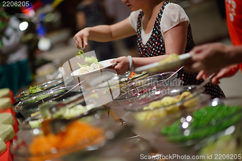 Image of buffet food