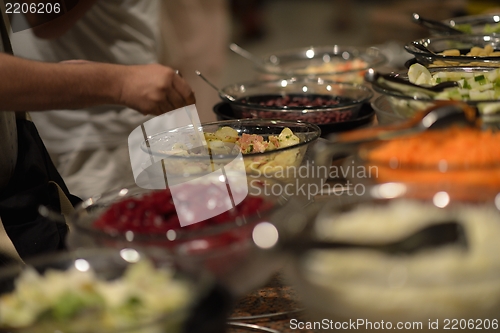 Image of buffet food