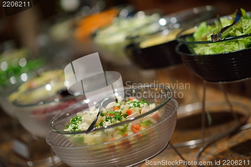 Image of buffet food