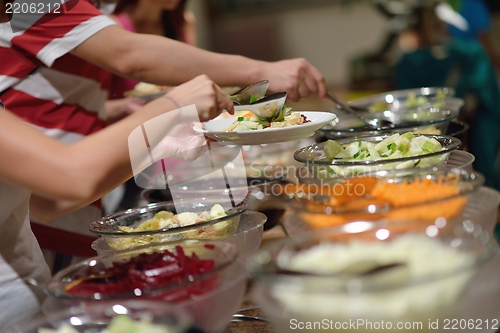 Image of buffet food