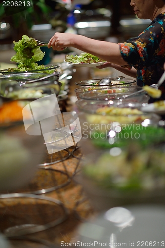 Image of buffet food