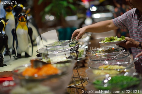 Image of buffet food