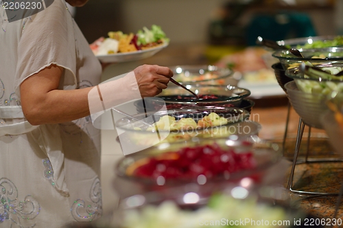 Image of buffet food