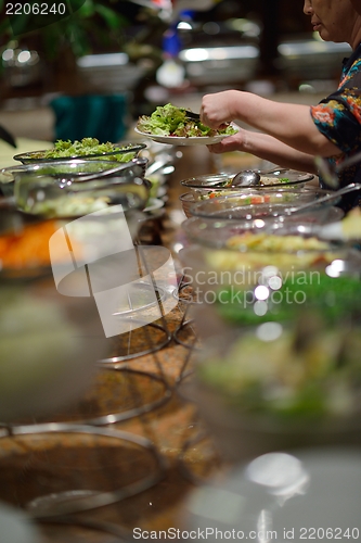 Image of buffet food