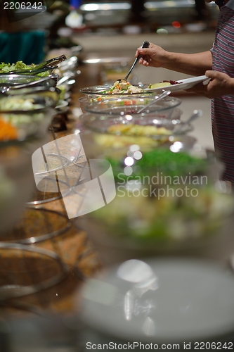 Image of buffet food