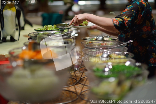 Image of buffet food