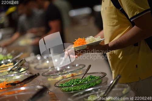 Image of buffet food