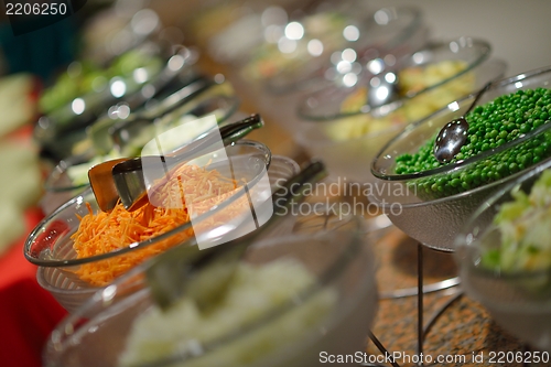 Image of buffet food