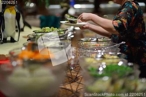 Image of buffet food