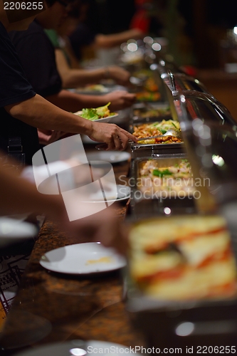 Image of buffet food