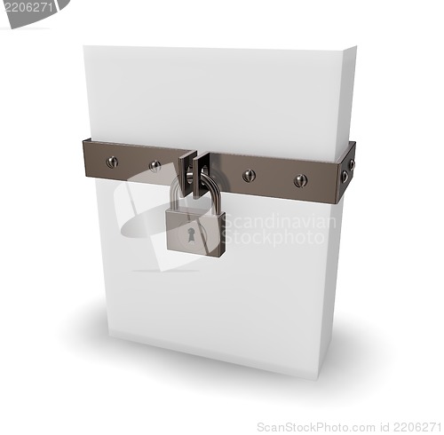 Image of box and padlock