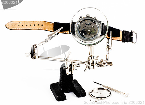 Image of Watch repairing operation