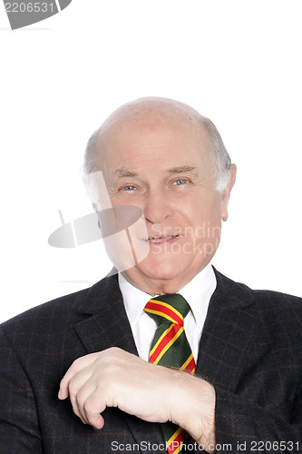 Image of Portrait of a stylish elderly gentleman