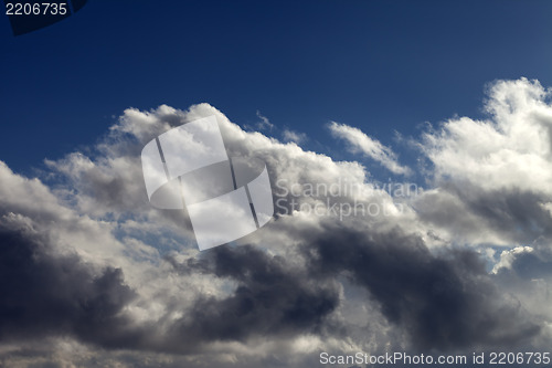 Image of Blue sky with clouds 