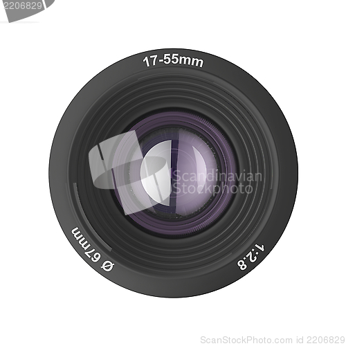 Image of Front view of photographic lens