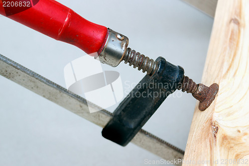 Image of Clamp with red handle