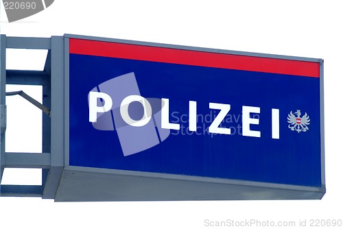 Image of  police sign