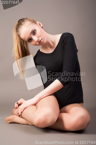 Image of flexible athletic woman