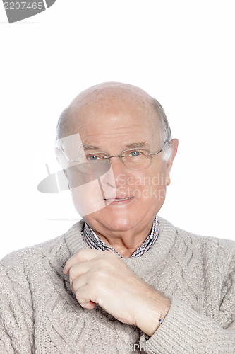 Image of Portrait of a mature man with glasses