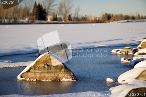 Image of Frozen lake