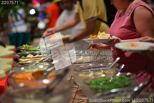 Image of buffet food