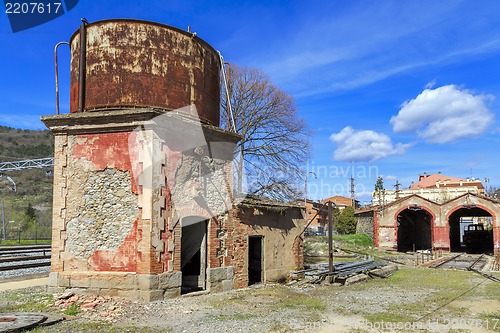 Image of old abandoned train station