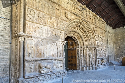 Image of Ripoll monastery original facade