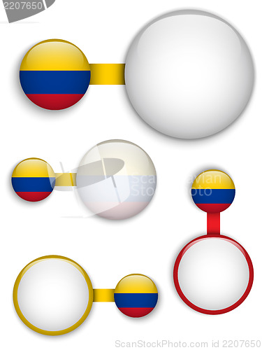 Image of Vector - Colombia Country Set of Banners