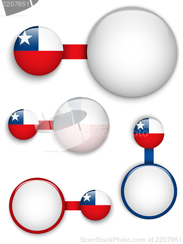Image of Vector - Chile Country Set of Banners