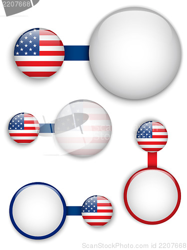 Image of Vector - USA Country Set of Banners