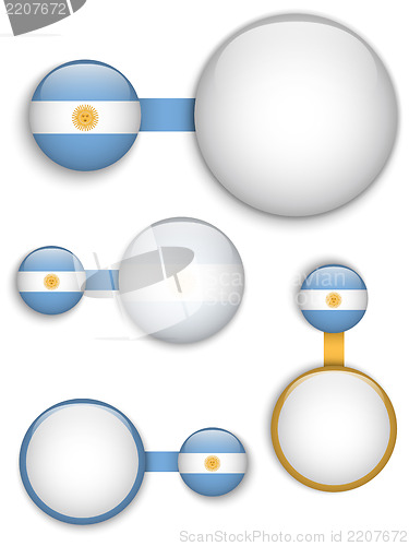 Image of Vector - Argentina Country Set of Banners