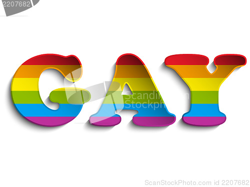 Image of Gay Flag Circle Striped Sticker