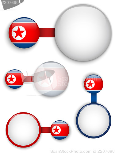 Image of Vector - North Korea Country Set of Banners