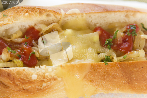 Image of Melted Cheese Hot Dog