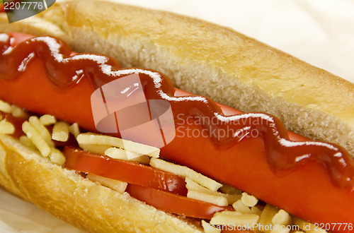 Image of Hot Dog With Ketchup