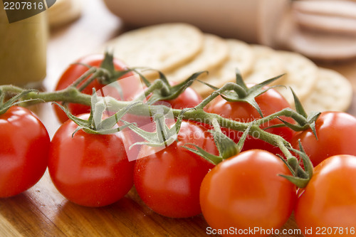 Image of Cherry Tomato And Crackers