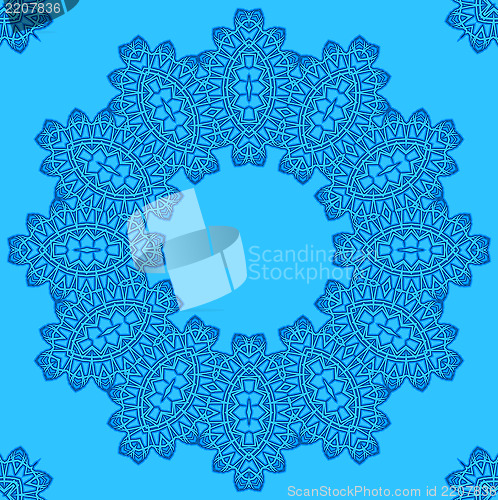 Image of Abstract pattern on blue