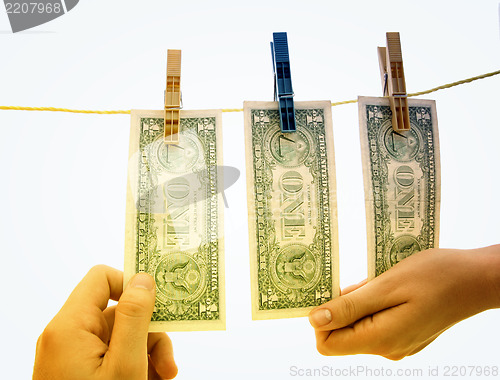 Image of Dollars on the wire