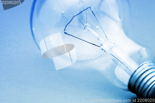 Image of Background with lit lightbulb
