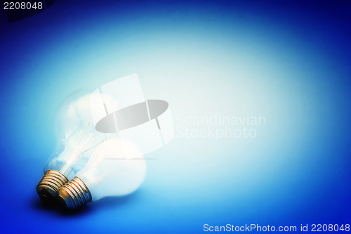 Image of Background with lit lightbulb