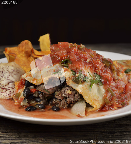 Image of Burrito With Beef And Black Beans